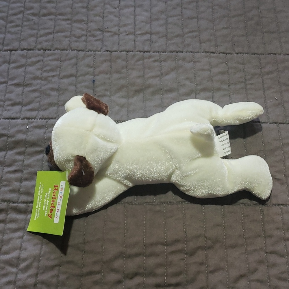 Cute Brown and White Puppy Plushy - Picture 4 of 4